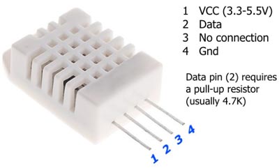 Luftfeuchtigkeits Sensor Dht22 Am2302 Cyberwiki